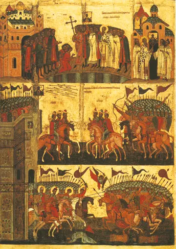 Icon of the Battle Between the Novogorodians and the Suzdalians - CF713