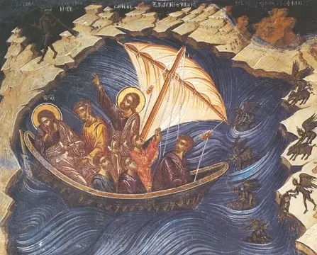 Icon of Christ Rebuking the Sea - CF722