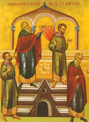 Icon of the Parable of the Publican and Pharisee - CF726