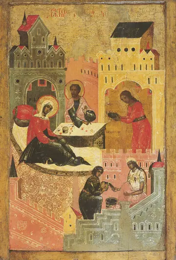 Icon of the Nativity of the Theotokos (17th c.-18th c.) - CF861