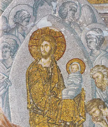 Icon of Christ (With the Soul of the Theotokos) (Mosaic)  - CJ717