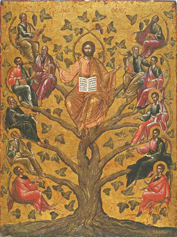 Icon of Christ "The True Vine" (Cretan, 16th c.)  - CJ777