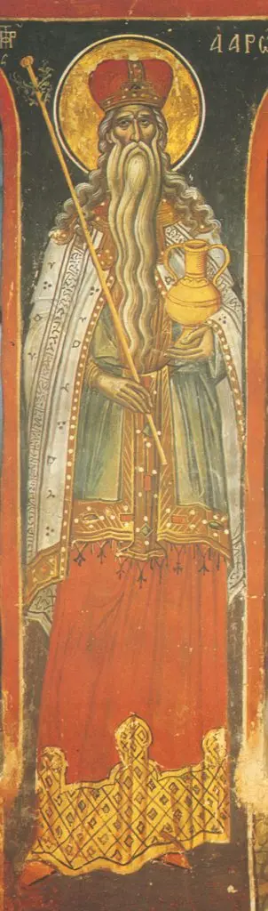 Icon of Aaron the Prophet (Cretan, 1545)  - CP740