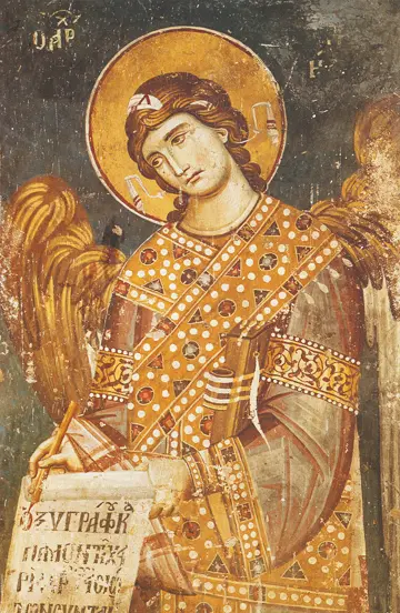 Icon of Gabriel, Archangel (M. Astrapas & Eutychios) (1294-1295) - CS1043