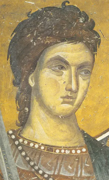 Icon of Saint Procopios (Detail) (13th c.)  - CS1044
