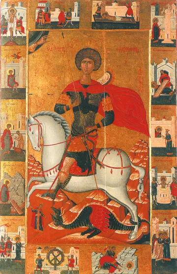 Icon of Saint George with Scenes (1610)  - CS1061