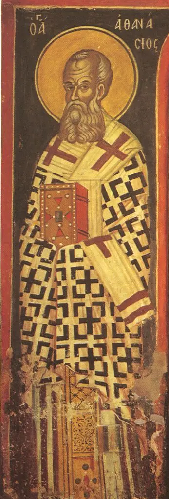Icon of Saint Athanasios the Great (Cretan, 1545)  - CS1085