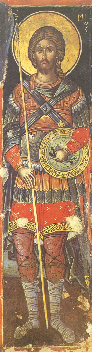 Icon of Saint Artemios (Cretan, 1545)  - CS1093