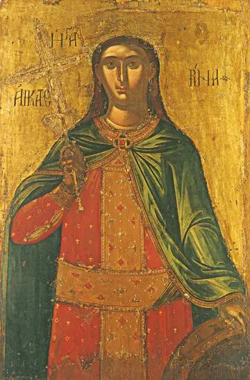 Icon of Saint Catherine (Cretan, 16th c.)  - CS1187