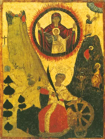 Icon of Saint Catherine (Greek, ca. 1700)  - CS1246