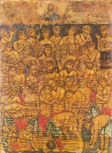 Icon of the Forty Holy Martyrs of Sebaste (Georgian, 12th c.)- CS1256