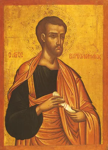 Icon of Saint Bartholomew the Apostle (Cretan, 17th c.)  - CS1305