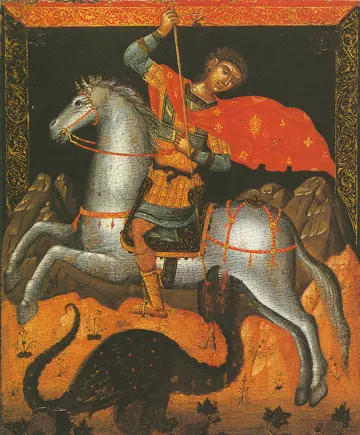 Icon of Saint George (Cretan, ca. 1600)  - CS1306