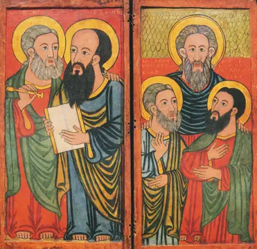 Icon of SS Peter and Paul, Abraham, Isaac and Jacob - CS1371