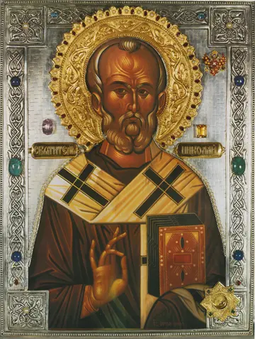 Icon of Saint Nicholas Miracle-Working Icon - CS1391