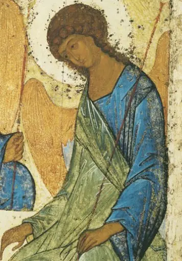 Icon of the Angel of Holy Trinity (Detail of F24) (Rublev) – CS1490