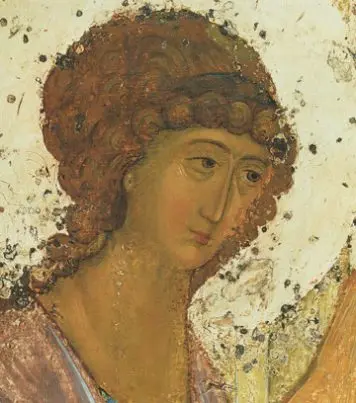 Icon of the Angel of Holy Trinity (Detail of F24) (Rublev) – CS1492