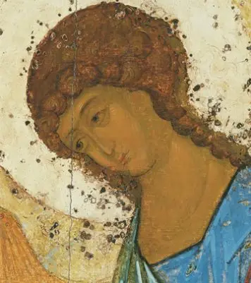 Icon of the Angel of Holy Trinity (Detail of F24) (Rublev) – CS1493