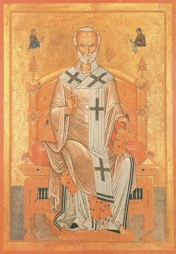 Icon of Saint Nicholas Enthroned - CS 1519