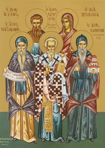 Icon of Saint Priscilla and Other Saints - CS828