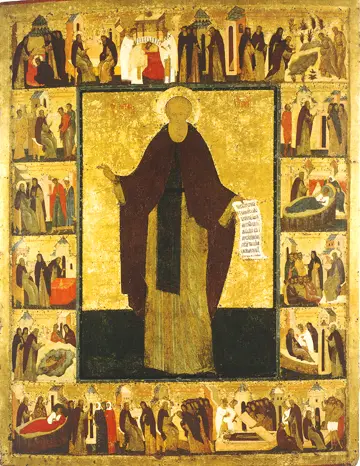 Icon of Saint Cyril of Belo-zersk (Dionisij, 15th c.)  - CS917