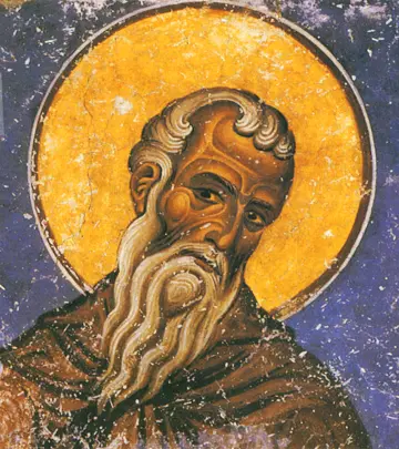 Icon of Saint Hilarion the Great (1176-1180)   - CS929