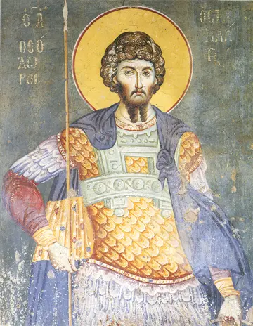 Icon of Saint Theodore Stratelates (M. Panselinos, 13th c.)  - CS935