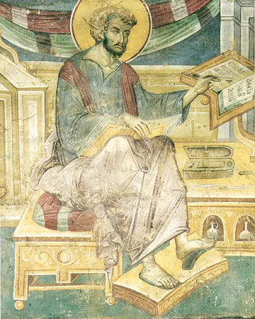 Icon of Saint Luke the Evangelist (M. Panselinos, 13th c.)  - CS947