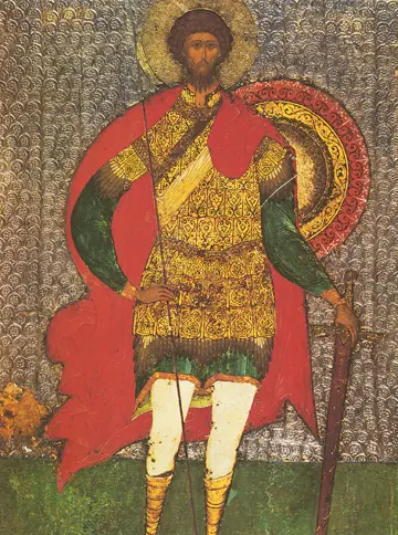 Icon of Saint Theodore Stratelates (Detail) (15th c.) - CS979