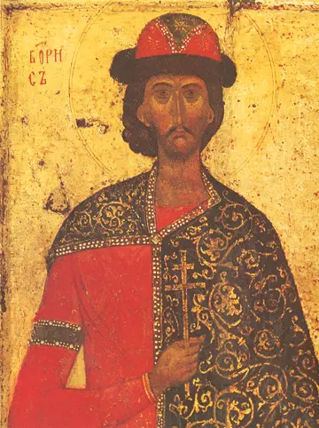 Icon of Saint Boris (Detail) (14th c.)   - CS980