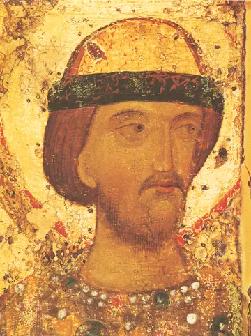 Icon of Saint Boris (Detail) (14th c.)  - CS982