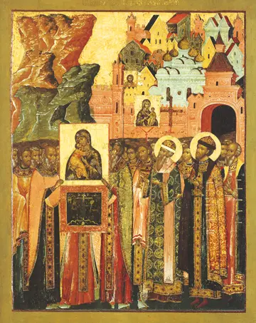 Icon of the Theotokos "Meeting of Vladimir Icon" - CT717