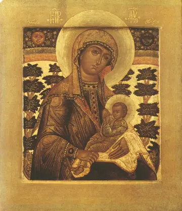 Icon of the Theotokos "Nursing the Christ Child" - CT719