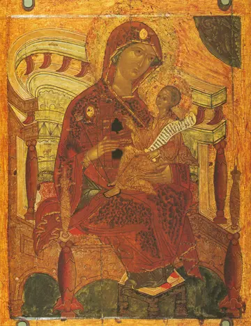 Icon of the Theotokos "Mountain Not Cut With Hands" - CT733