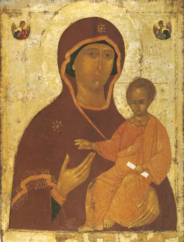 Icon of the Theotokos "Hodegetria Smolenskaya" (Russian, 16th c.) - CT756