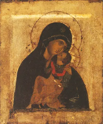 Icon of the Theotokos "Umilenie" ("Tenderness") (15th c.)  - CT760