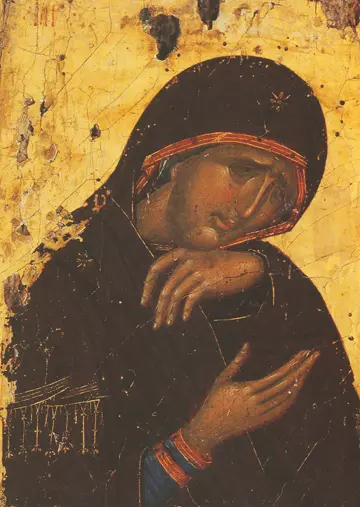Icon of the Theotokos Sorrowing (14th c.) - CT776