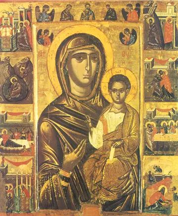 Icon of the Theotokos "Kenaritemeni" (16th c.)  - CT808