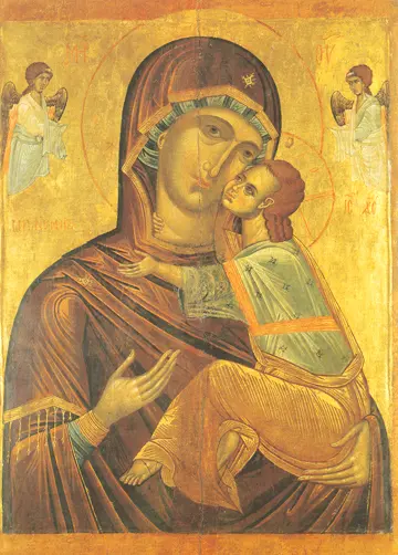 Icon of the Theotokos "Panumnitos" (Bulgarian, 16th c.) - CT814