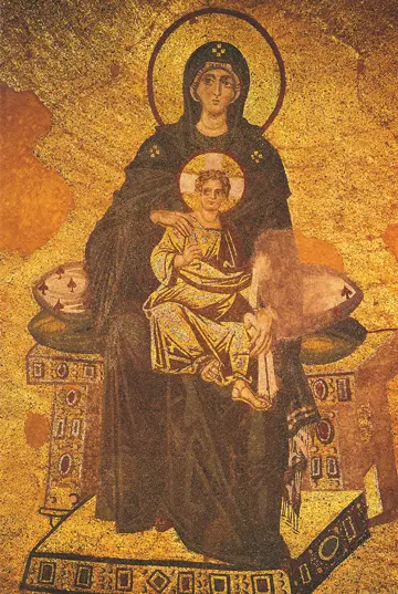 Icon of the Theotokos Enthroned (9th c.) - CT822