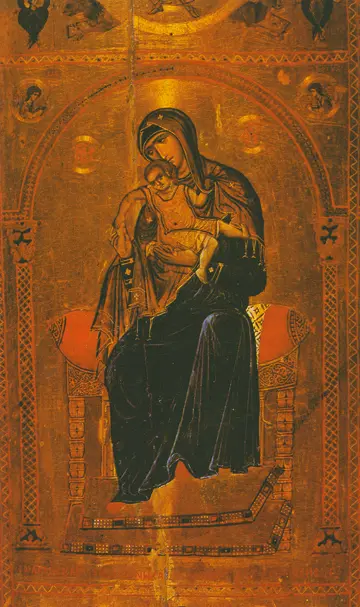 Icon of the Theotokos "Kykkotissa" (Detail) (Byzantine, 1050-1100) - CT833