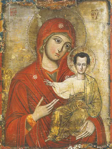 Icon of the Theotokos "Hodegetria" (18th c.)  - CT845