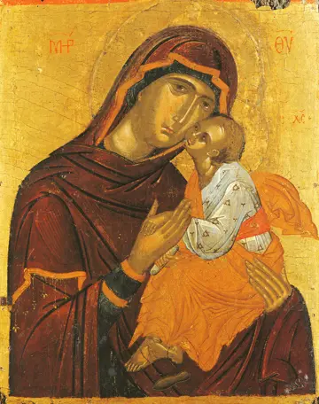 Icon of the Panagia "Glykophylousa" (16th c.)  - CT899