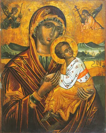 Icon of the Panagia "of the Passion" (16th c.)  - CT902