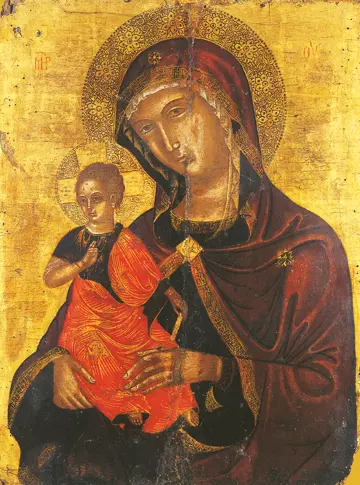 Icon of the Panagia "Mother of Consolation" (15th c.) - CT913