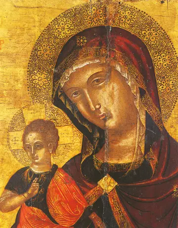 Icon of the Panagia "Mother of Consolation" (Detail of CT913) (15th c.) - CT914