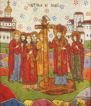 Icon of the Exaltation of the Cross (Romanian) - F109