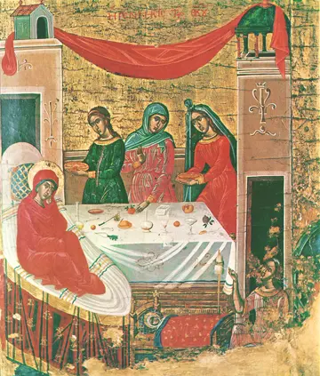 Icon of the Nativity of the Mother of God - F119