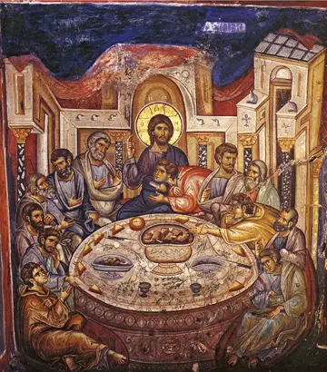 Icon of the Mystical Supper (Vatopedi - 1312) - F146