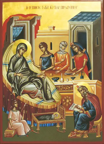 Icon of the Nativity of St John the Baptist (Nea Skiti) - F147